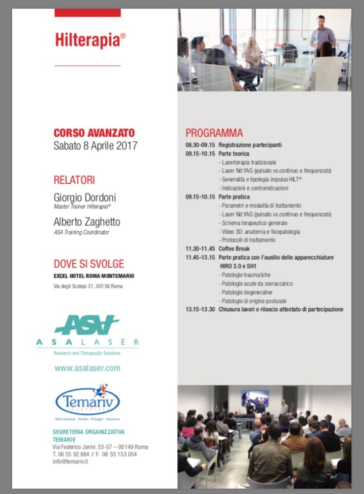 Corso Hilterapia, Hotel Montemario, ROMA