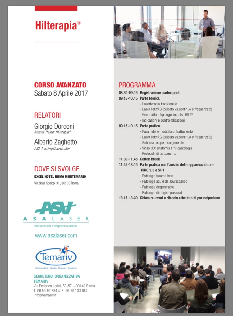 Corso Hilterapia, Hotel Montemario, ROMA